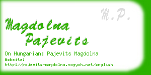 magdolna pajevits business card